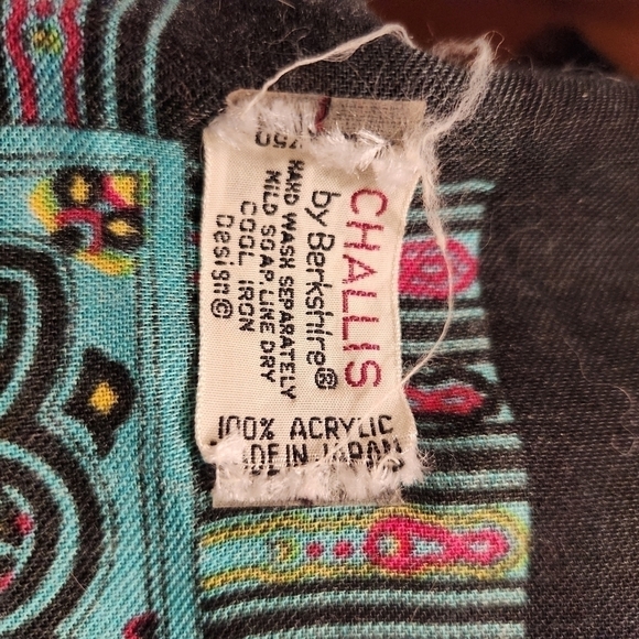 Challis by Berkshire Vtg Scarf - Picture 6 of 7